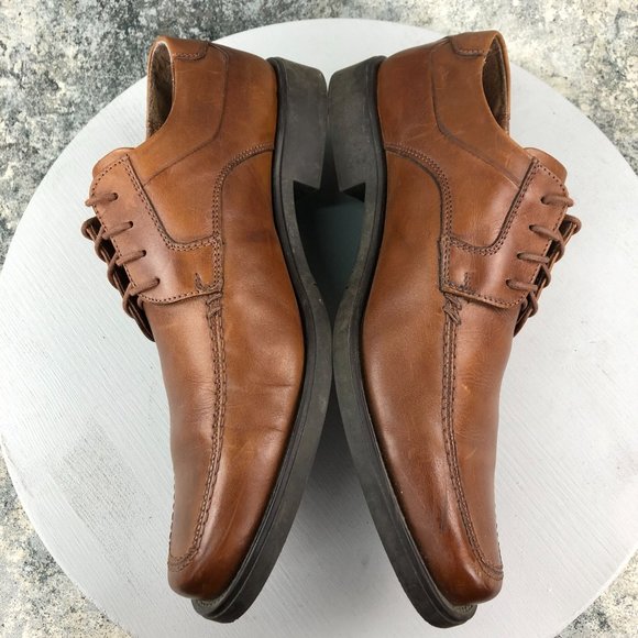 GH Bass & Co Men's Size 13M Sussex Cognac Brown Leather Lace-Up Oxford Shoes - Picture 8 of 14